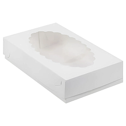Коробка для эклеров и эскимо 24 см*14 см*5 см белая