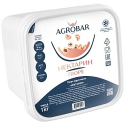 Пюре замороженное "AGROBAR" Нектарин 1 кг